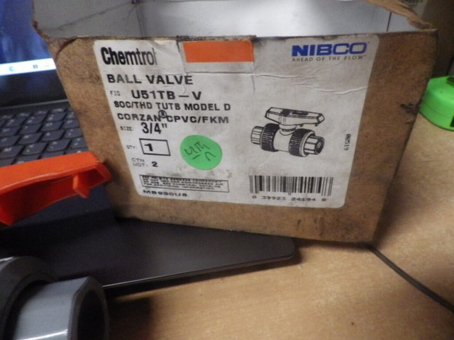 NIBCO U51tb-v Chemtrol Manual CPVC Ball Valve 1in for sale online | eBay