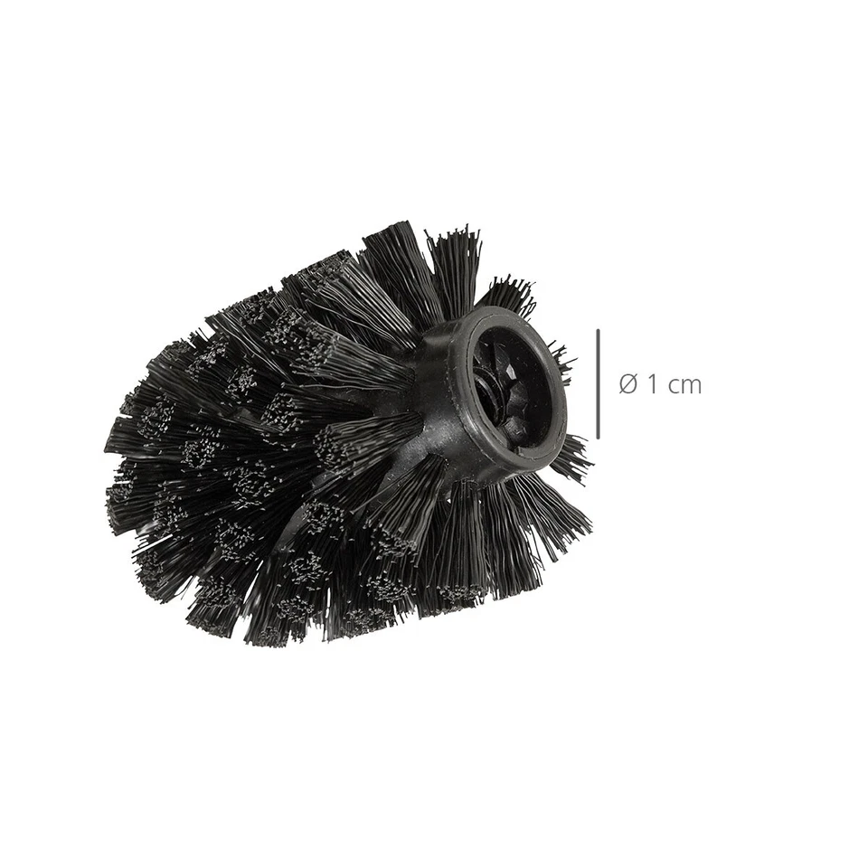 WENKO 10 Ersatz WC Bürstenkopf Schwarz Klobürste Badezimmer Toiletten Garnitur - Bild 4 von 4