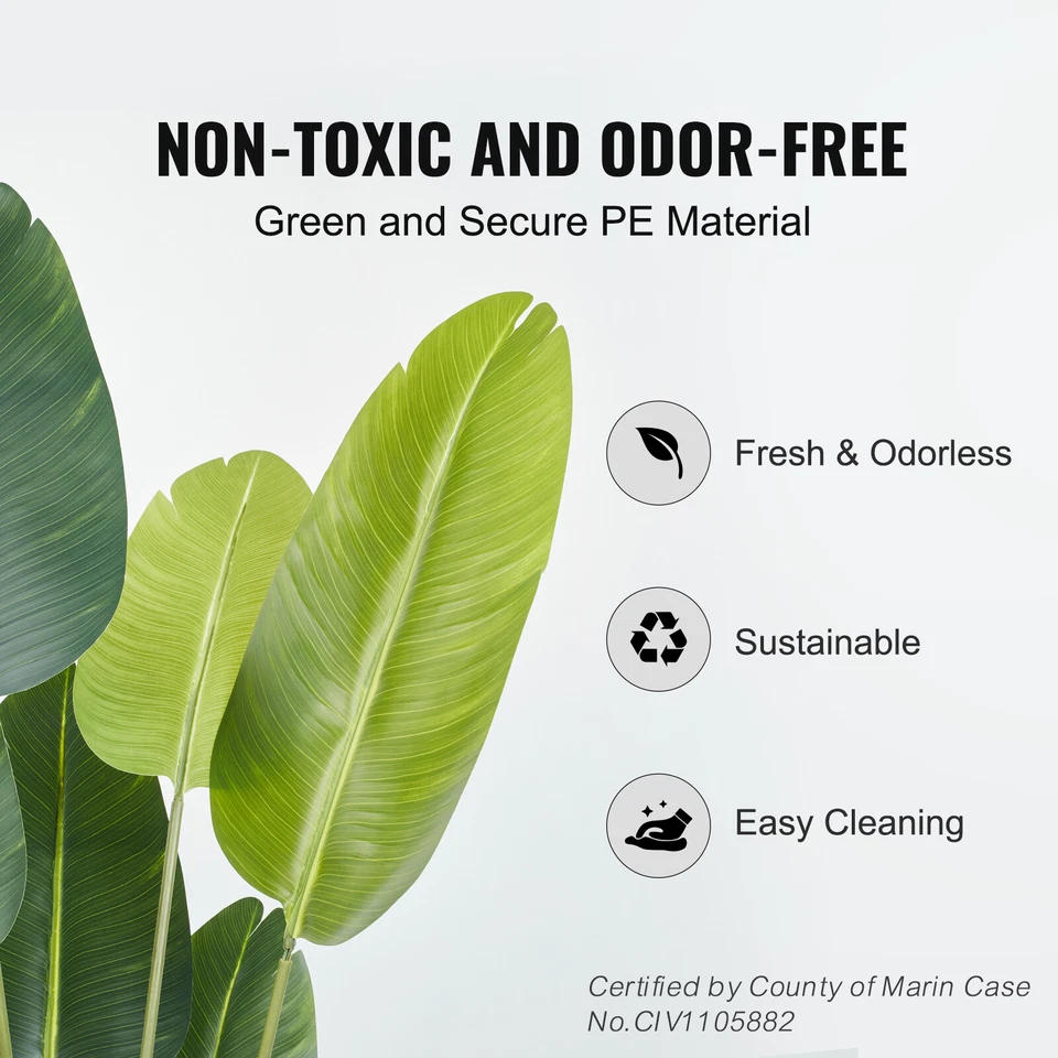 VEVOR 1,5m Albero Artificiale Palma Uccelli del Paradiso Pianta Finta Realistica - Immagine 3 di 4