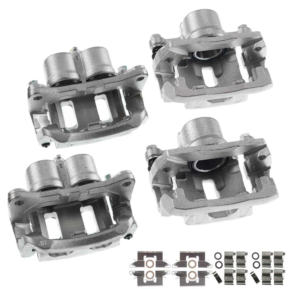 4x Pinza de freno de disco con soporte para Ford Edge Lincoln MKX 07-10 delantera y trasera Foto 2 de 4