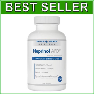 Neprinol AFD: Blood Cleansing Capsules with Serrapeptase & Nattokinase, 150ct