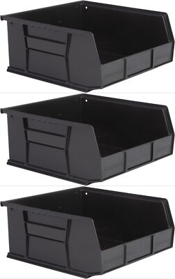 Hudson Exchange 11'' x 11'' x 5'' (3 Pack) Plastic Stackable Storage Bin
