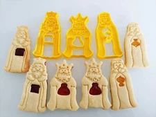 Set 3pcs King Magi Cookie Molds Cookie Cutters Pasta Cutters