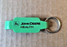 John Deere Health Plastic Bottle Opener Keychain