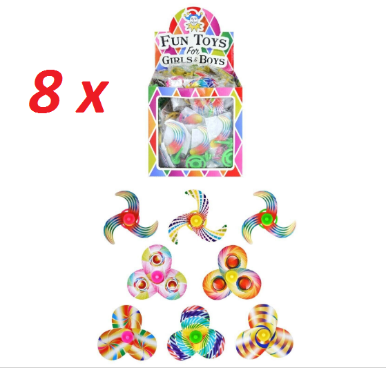 Baker Ross Rainbow Spinning Tops Party Bag Fillers