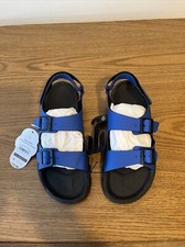 Wonder Nation Adjustable Non Marking Outsole Sandals SZ 6 Blue Straps Brand New