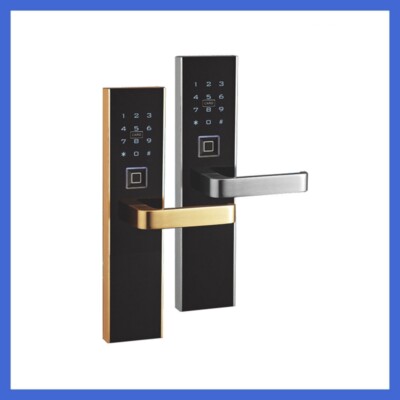 New Biometric Fingerprint Door Lock + Digits Pad + Mechanic +RFID Card