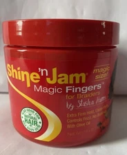 Ampro Shine'N Jam Magic Fingers for Braiders Extra Firm Holds 16 oz (1 Lb) NEW