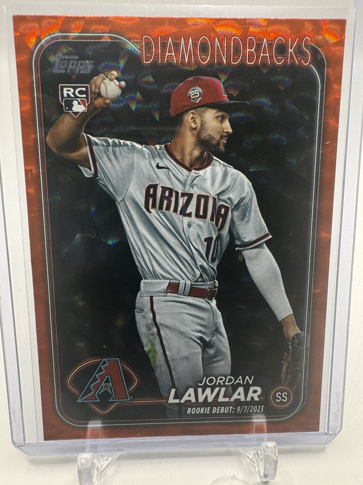 JORDAN LAWLAR 2024 Topps Update ORANGE FOIL PARALLEL 282/299 #US41 ROOKIE DEBUT