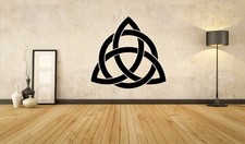 Triquetra Triqueta Wikinger Trinity Kelten Runen Celtic Symbol Wandtattoo A075
