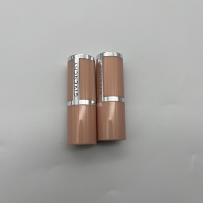2 X Givenchy Le Rouge Perfecto 01 Perfect Pink SMALL Size 1.2 g .04 oz NO BOX