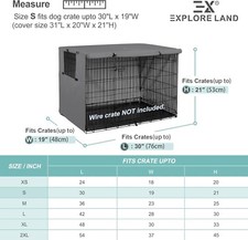 30 inches Dog Crate Cover Heavy Duty Polyester Pet Kennel Cover
