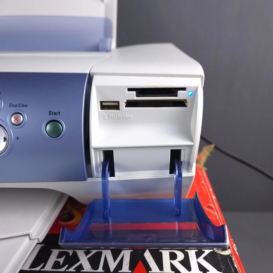 Vintage Printer Lexmark P915 Inkjet Box Manual Power Cord Home Photo Card Reader - Image 3 of 4