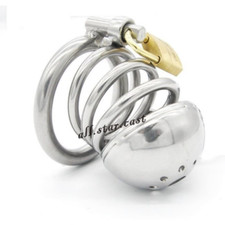 Stainless Steel Male Chastity Cage Device Metal Men's Locking Belt Restraint