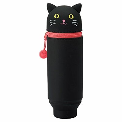 Lihit Lab Stand Pen Case Punilab black cat A7712-3 NEU aus Japan