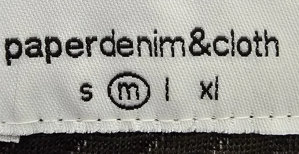 Paper Denim & Cloth Mens Jacket Coat Size M Medium Black White - Image 2 of 4