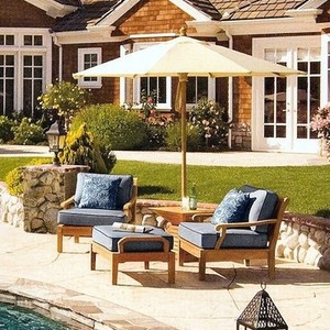 3 PC TEAK SOFA SET GARDEN INDOOR OUTDOOR PATIO FURNITURE POOL - SACK DINING DECK