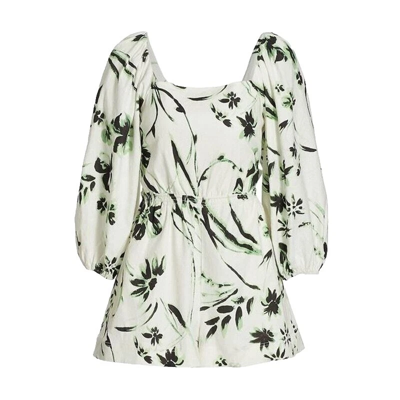 Linen Casual Floral Jumpsuits & Rompers for Women