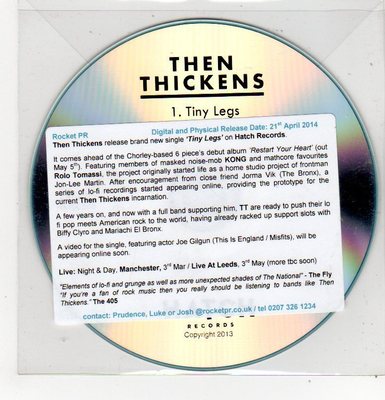(FF318) Then Thickens, Tiny Legs - 2013 DJ CD