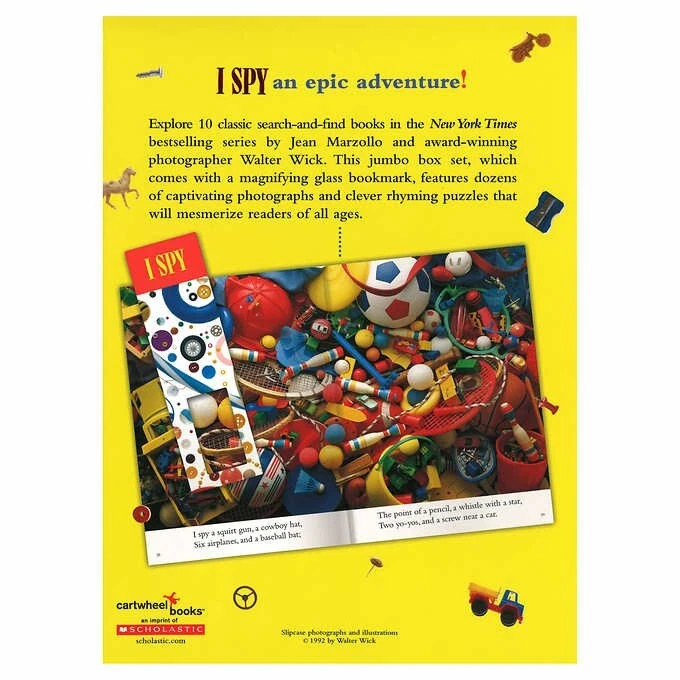 I Spy 10 Book Box Set - Paperbacks + Magnifying Glass - Brand NEW I Spy Classics Foto 3 de 4