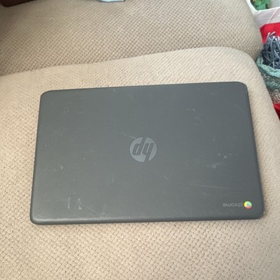 HP Chromebook Gray Laptop Chrome OS Built-in Webcam USB Casual Computing