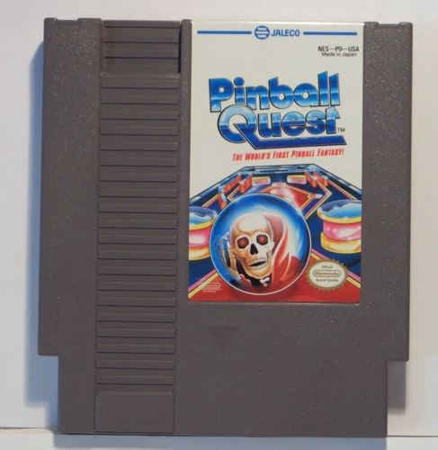 Pinball Quest (Nintendo NES, 1990) Cartridge w/Manual & Case-Tested