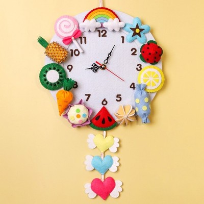 Sensorische Wahrnehmung Sicher Für Kinder DIY Clock Kit Filzkit Wanduhr -Kits