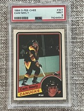 1984 O-Pee-Chee #327 Cam NEELY PSA 9 MINT Rookie Hockey Card - Gorgeous