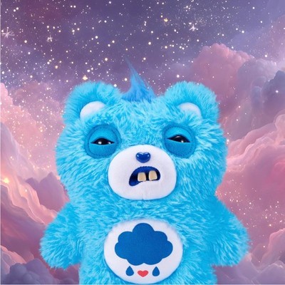 Fuggler Care Bears 9 inch (Grumpy Bear), Funny Ugly Monster