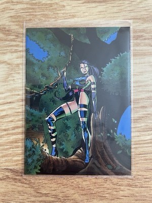Hand Painted Altered Art PSYLOCKE #24 1993 SkyBox Marvel X-Men Series 2