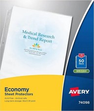 Economy Weight Sheet Protectors Top-Load Economy Semi-Clear 8.5x11in 50/BX - 1EA