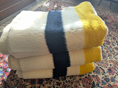 Hudson's Bay 4 Point Wool Blanket 81 x 64 Multicolor $200 each or $500 for three