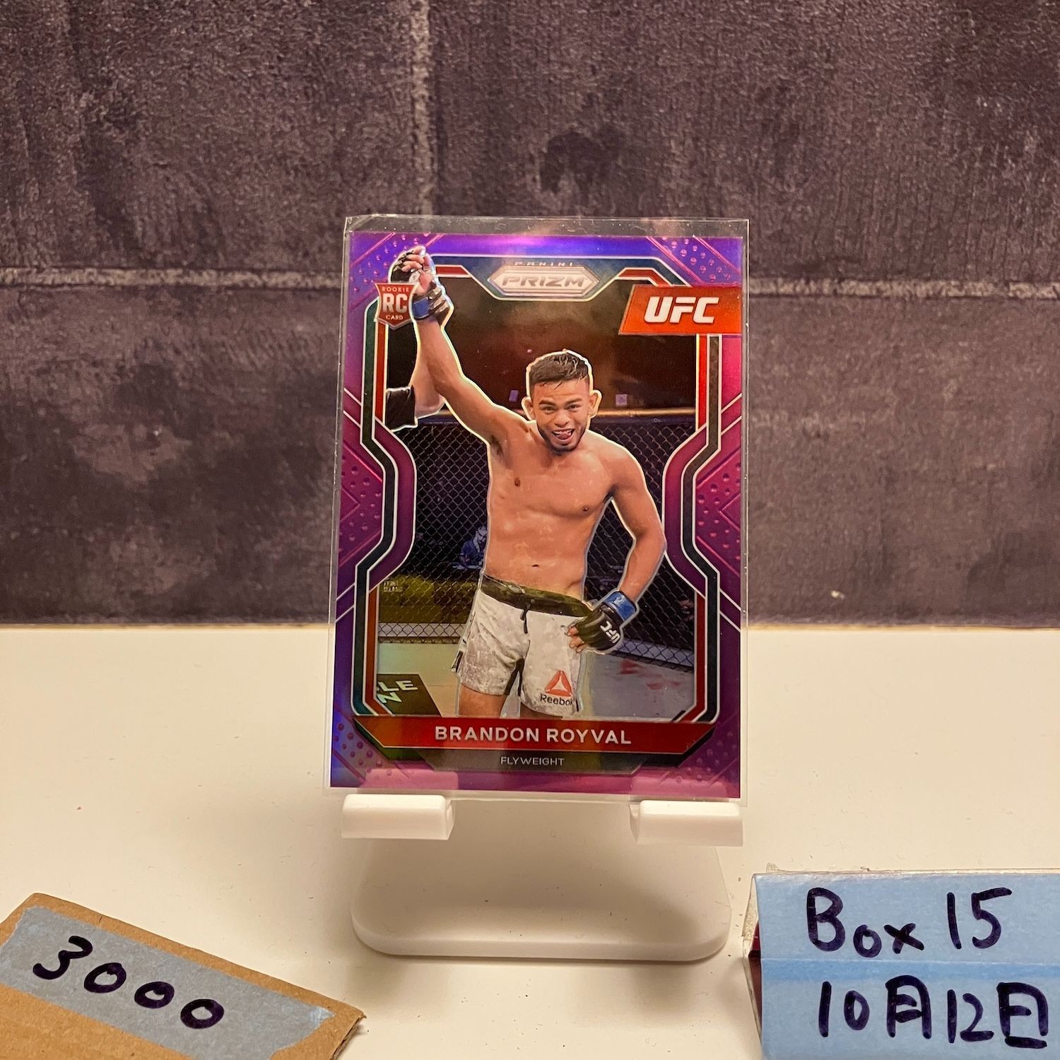 2021 Panini Prizm Brandon Royval 130/149 UFC Purple Flyweight RC Rookie Card