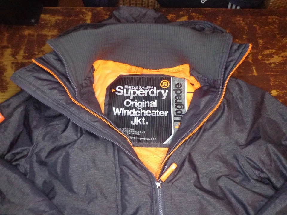 Superdry  Windcheater Upgrade, Jacke, Anorak Grau Orange - Bild 2 von 4