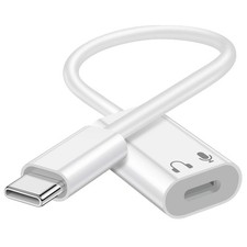 USB C to Lightning Audio Adapter, USB Type C Male to Lightning Female Earphone C
