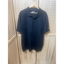 Nike Golf Tour Performance Dri-FIT Polo Shirt Mens XL Black Short Sleeve Swoosh