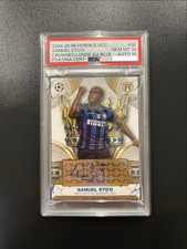 Samuel Eto'o Autograph PSA10 Reverence Blue Parallel 1/75 FC Inter GEM MINT