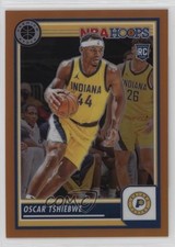 2023 Panini NBA Hoops Premium Stock Orange Prizm 109/299 Oscar Tshiebwe #13 13c5