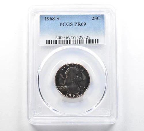 1968-S Washington Quarter Proof — photo from another recent sale