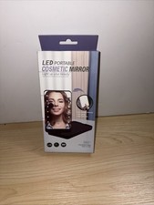 LED Portable Makeup Mirror with Light 5 Pcs Brush Set , Cosmetic Mirror