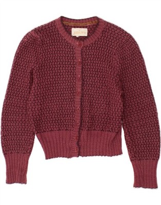 Jantzen Damen Crop Cardigan Pullover UK 10 Small Pink TH06
