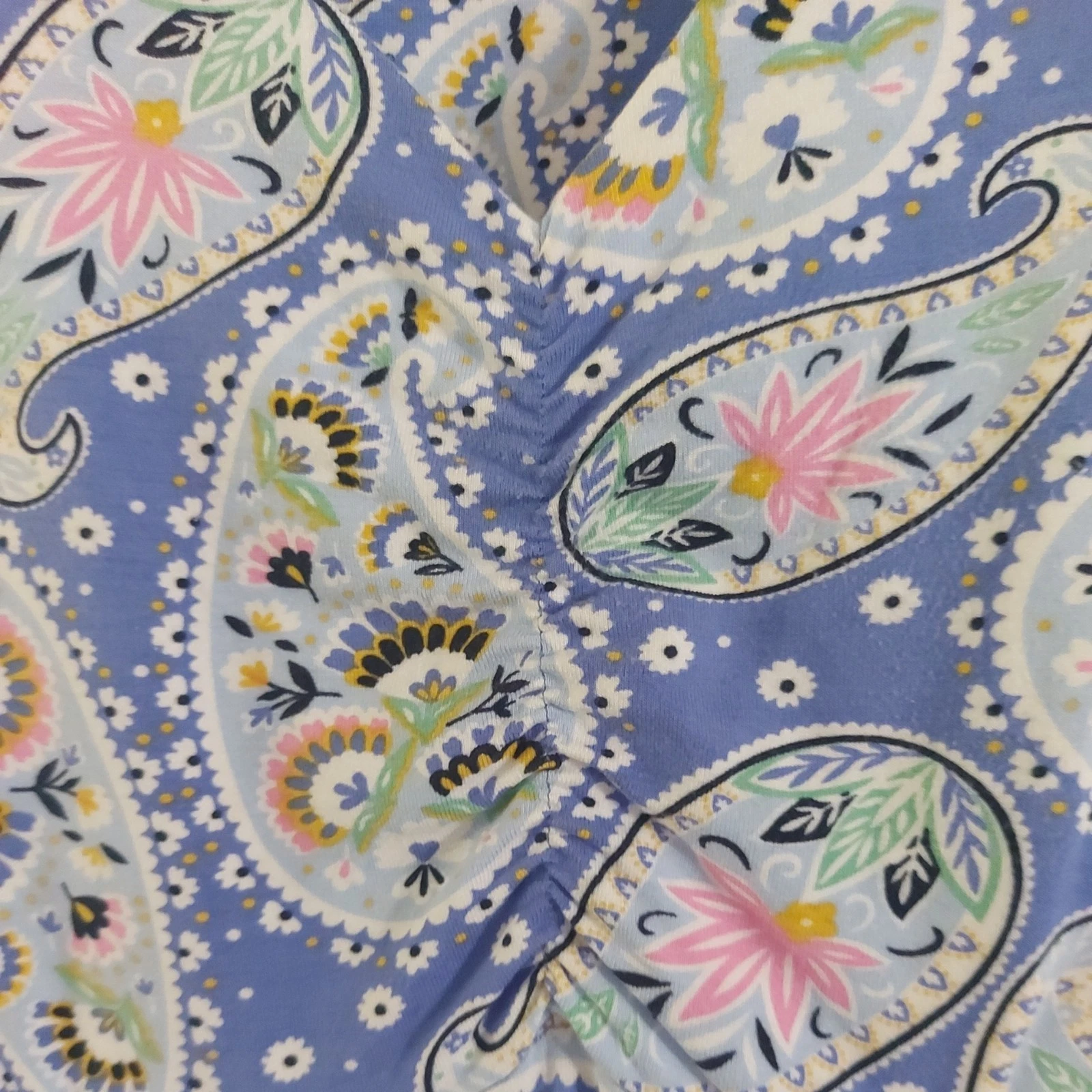 VETEMENTS Abbigliamento Crew Abito Paisley Blu Fantasia Taglia 10