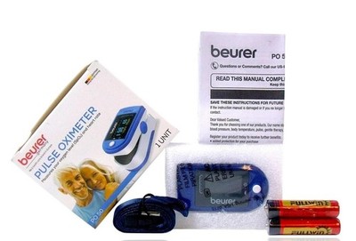 Beurer PO50 Fingertip Pulse Oximeter Blood Oxygen Saturation Heart Rate Monitor