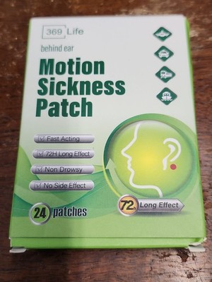 369 Life Motion Sickness Patches for Car and Boat Rides Ships Cruise 24 patches