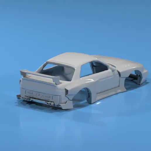 3D Resin FatBoi Wide Body Kit for Hot Wheels Nissan S13 – JDM Custom Mod Set