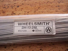 NEW Wheelsmith DH13-298mm Silver Spokes Bag of 32 Single butted 13/14g 2.3/2.0mm