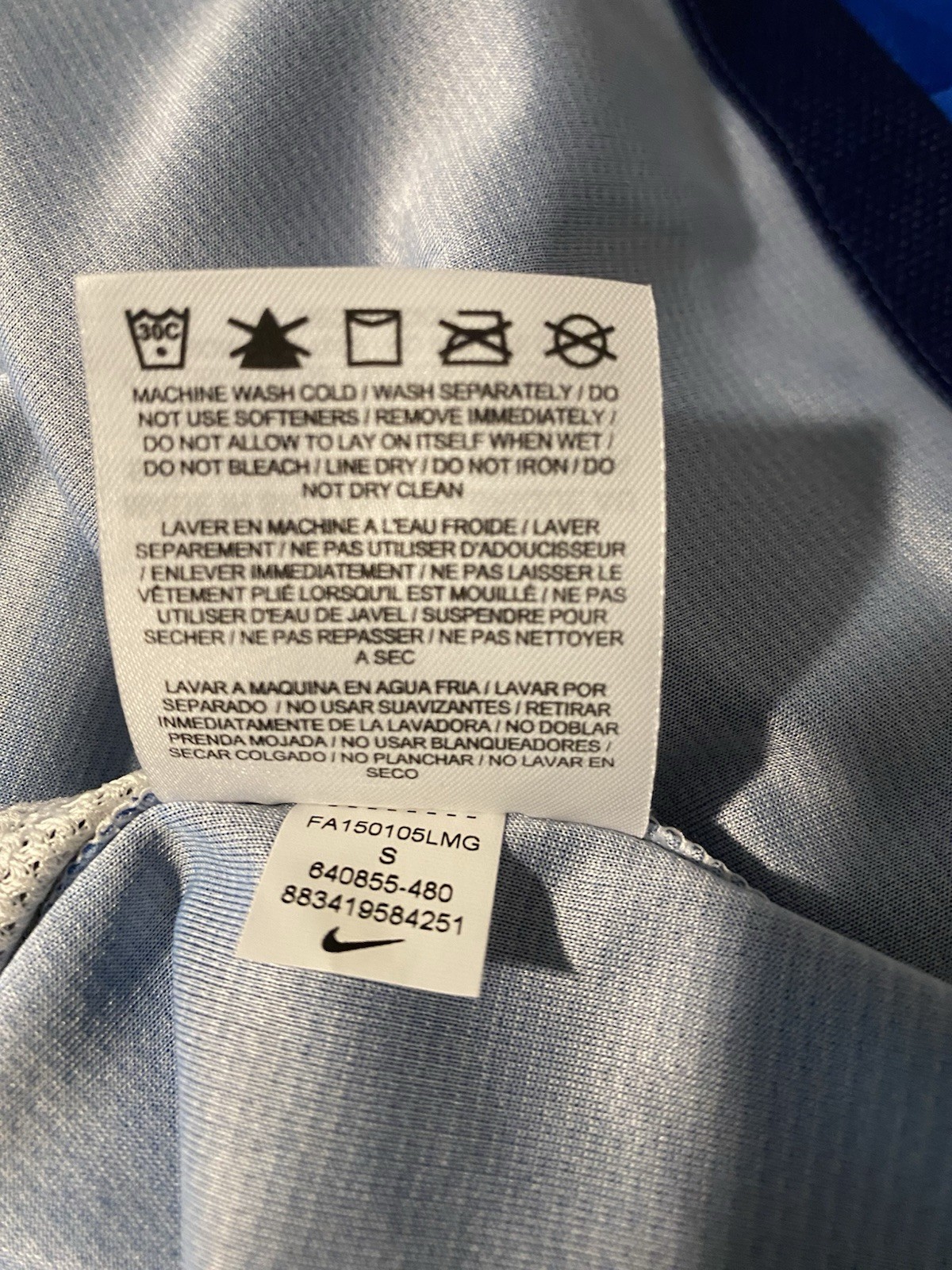 Nike Dri Fit Mens US Soccer Jersey Short Sleeve 2015 Small thumbnail 7