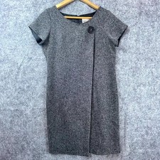 Robbie Bee Dress Womens 8 Heather Gray Career Chic Office Simple