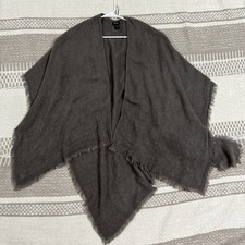 Modena Shawl Wrap Womens One Size Gray Plaid ...