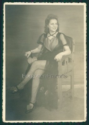 Foto hübsche wie BDM Mädchen Margot Schömberg Chelmsko Slaskie 1949